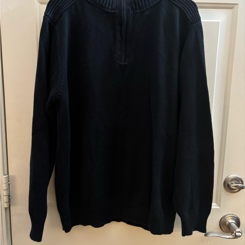 Dockers Men's Dark Zip-Up Sweater